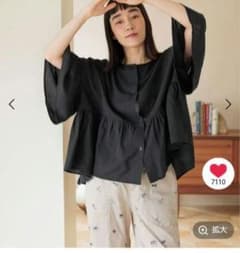 COMFORT リネンワイドブラウス Lサイズ ニコアンド　シャツ　ブラウスのサムネイル