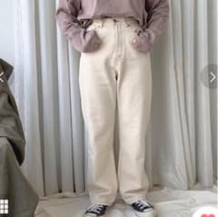 アプレジュールミニョン　オートミール　デニムパンツのサムネイル