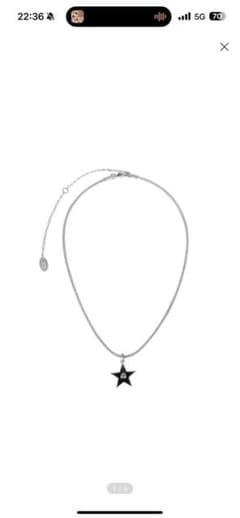 最終値下げ NFF starry necklace-black