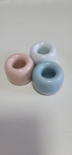 陶器製 歯ブラシスタンド 3個セットのサムネイル