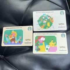 スターバックスカード　ポケモンコラボ　3枚セットのサムネイル