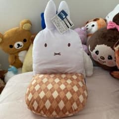 ミッフィー 背もたれ付きシートクッション アーガイルver.