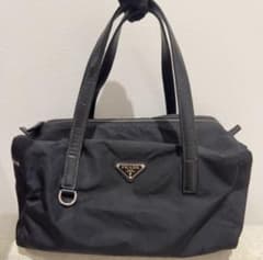 PRADA プラダ ミニボストンバッグ テスートナイロン 黒 S1104 - メルカリ