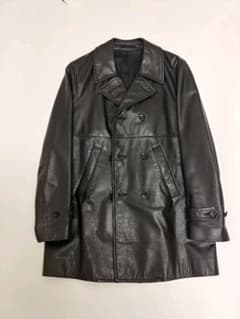 HRさま専用　COMME des GARCONS　オムプリュス　レザーコートのサムネイル