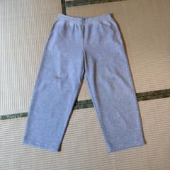 UNIQLO　スウェットワイドパンツ　グレー　XLのサムネイル