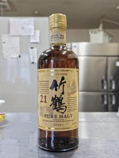 NIKKA WHISKY 竹鶴 21年 ピュアモルト 700ml 箱無しのサムネイル