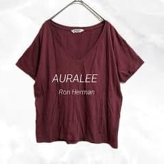 a1973 AURALEE×RonHerman 半袖Tシャツ 綿 Vネック 短丈 - メルカリ