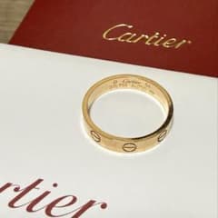 カルティエ ミニラブリング#54 保証書あり。ピンクゴールド - メルカリ