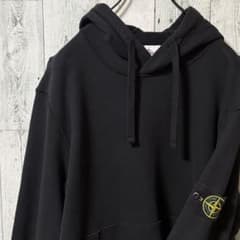 ストーンアイランド スリーブ刺繍ロゴ スウェット パーカー XLARGE 