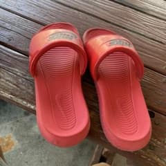 NIKE Red Comfort Sandals
