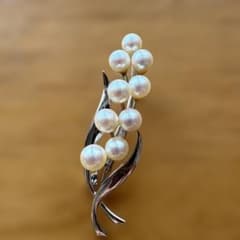 Sterling刻印パールブローチのサムネイル