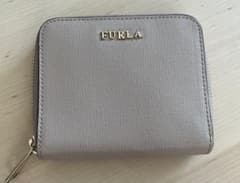 FURLA 二つ折り財布 グレー レザーのサムネイル