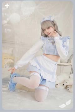 天使界隈スタンドカラーナースコスプレ6点セット【Malymoon/マリー