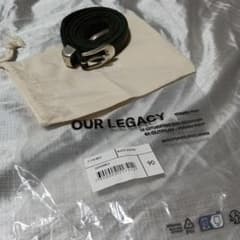 OUR LEGACY 2 CM BELT ブラックレザー 90