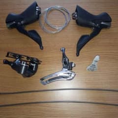 値下げ　 美品 シマノ アルテグラ 6800 STI FD RD ３点セットのサムネイル