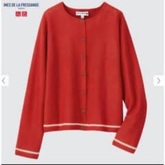 INES DE LA FRESSANGE UNIQLO カーディガン 赤 Lのサムネイル
