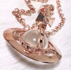 Vivienne Westwood スモールオーブネックレス ピンクゴールドのサムネイル