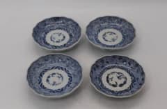 江戸 伊万里 染付 唐草紋小皿4点 冨貴長春 送料込み260707 - メルカリ