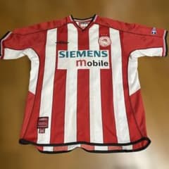 オリンピアコス シーメンスモバイルロゴ ユニフォーム(2002年 アンブロ製) オリンピアコス シーメンスモバイルロゴ ユニフォーム(2002年