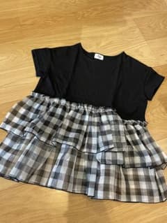 Myu ギンガムチェック フリル 半袖 Tシャツのサムネイル
