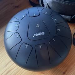 Moukey スチールタングドラム ブラック 専用ケース付きのサムネイル