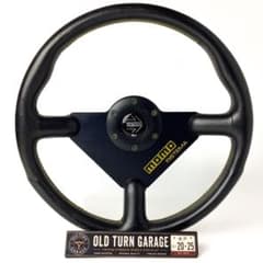 モモ MOD.80 RS 350mm スエードステアリング ホーンボタン付 良品 
