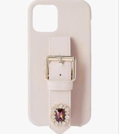 Maison de FLEUR iPhoneケース ベルト ビジュー ピンクのサムネイル