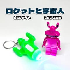 ロケットと宇宙人 LEDライト LEGO互換 ミニフィグのサムネイル