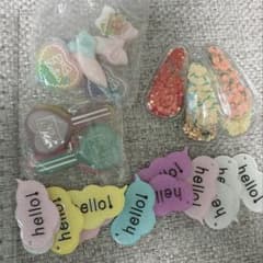 ハートホロチュール生地リボン♡15センチ♡資材♡ハンドメイド♡7色