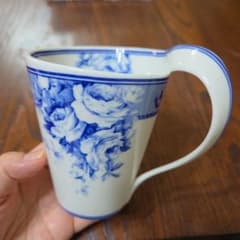 ROYAL ARDEN マグカップ 薔薇柄 ブルーのサムネイル