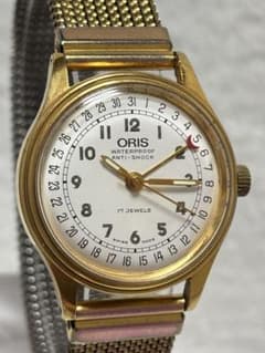 ORIS 手巻き時計 オリス ポインターデイト 7285 稼働品　メンズ 美品】ORIS オリス ポインターデイト 手巻き【7285】【稼働品