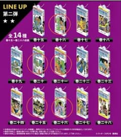 ドラゴンボール コミックチャーム2 16,20,21,25,26巻のサムネイル