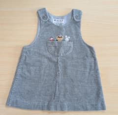 familiar コーデュロイ ワンピース ジャンバースカート 90cmのサムネイル