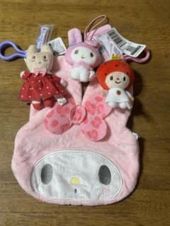 サンリオ マイメロディ ポーチ ぬいぐるみ マスコット まとめ売り　４点セットのサムネイル