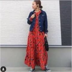 週末お値下げ！！新品未使用　ZARA 花柄ワンピース　田中みな実のサムネイル