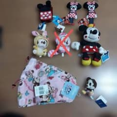 ミニー　マウス ぬいぐるみ マスコット 雑貨　7個セット　まとめ バラ売り相談可のサムネイル