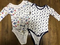 95センチ☆肌着 ロンパース2枚セットのサムネイル