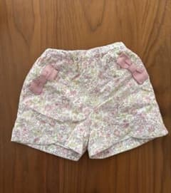 petit main 花柄リボン付きショートパンツ 80のサムネイル
