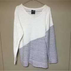最終価格  バイカラーニットのサムネイル