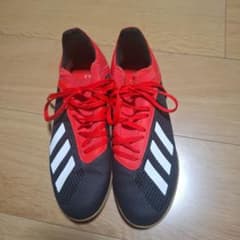 adidas フットサルシューズ ブラック レッドのサムネイル