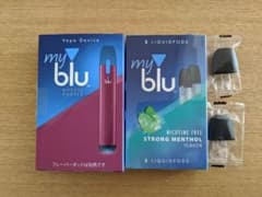 お値下げ！送料込み*未開封myblu スターターキット　フレーバーポッド付きのサムネイル