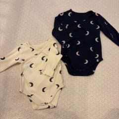 オーガニックズー　ロンパース　月柄　ムーン　ベビー服のサムネイル