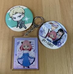 SPY×FAMILY 缶バッジ アクリルキーホルダー 3点セット - メルカリ