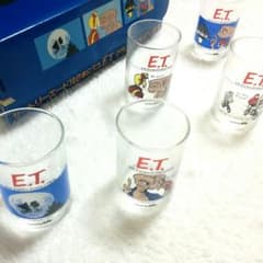 昭和レトロ☆　E.T. 非売品　ノベルティグラスセットのサムネイル
