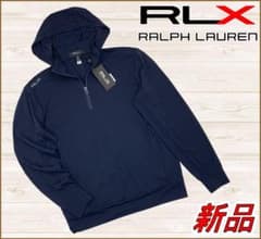 【新品】RLXラルフローレンゴルフシャツジャケットジャージーパーカー紺 新品】RLXラルフローレンゴルフシャツジャケットジャージーパーカー紺