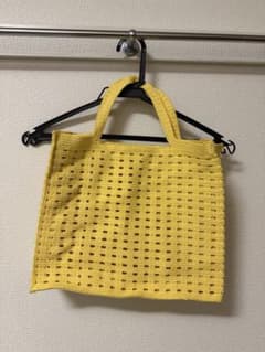 イエローメッシュハンドバッグのサムネイル