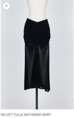FETICO 】VELVET TULLE GATHERED SKIRT - メルカリ