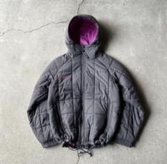 Columbia hooded puffer jacket gray pinkのサムネイル