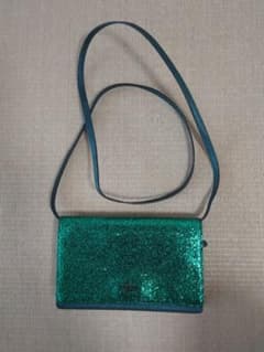 COACH グリッター ショルダーバッグ グリーン - メルカリ