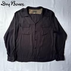 DRY BONES ハンドステッチオープンシャツ ドライボーンズ ブラック DRY BONES ハンドステッチオープンシャツ ドライボーンズ ブラック